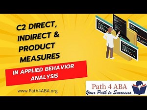 Mastering Measurement in Applied Behavior Analysis: Direct, Indirect, and Product Measures" C2