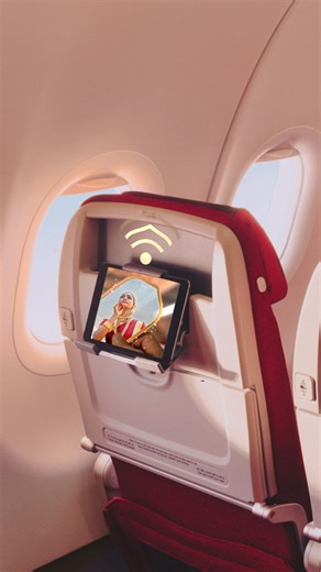 4.6M views · 4.4K reactions | No downloads? No problem! ​ ​Bring your own device and unlock 2000+ hours of inflight entertainment with Air India's Vista Stream. Enjoy movies, shows, podcasts and more in just 3 easy steps!​ ​*VISTA Stream is now available on our widebody aircraft with the exception of the newly inducted B777 and A350 aircraft. #FlyAI #NewAirIndia #VistaStream | Air India | Facebook