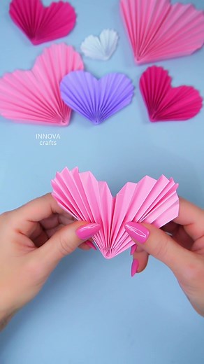 DIY Paper Hearts for Valentine's Day
