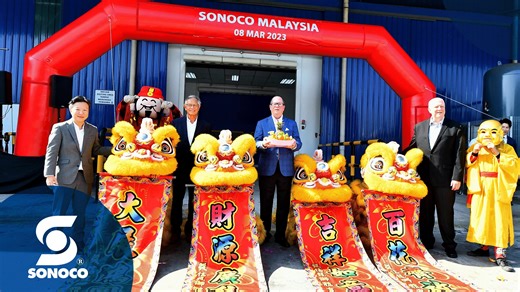In March, Sonoco CEO Howard Coker along with VP and Managing Director of Asia and Africa, Ernest Young, hosted a celebration to announce the opening of our new paper can plant in Asia. Located strategically in Shah Alam, Selangor, Malaysia, this plant will support the continued expansion of our paper can business in Southeast Asia and support the growing demand of sustainable can solutions to a regional population of nearly 700 million. For more information or collaboration opportunities with So