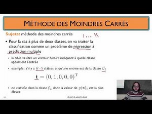 Apprentissage automatique [4.2] : Classification linéaire - méthodes des moindres carres