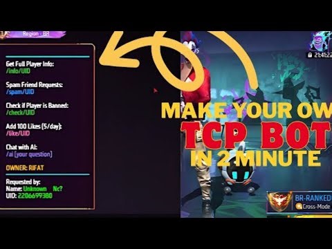 (OUTDATED) HOW TO MAKE FF TCP BOT -EASY WAY TO MAKE FF TCP 🔥 FF TCP BOTTUTORIAL🎉