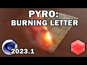 Cinema 4d 2023.1: Pyro (Burning Letter)