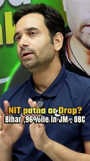 96 Percentile: NIT Patna or Drop Year? (Honest Decision Guide) #abjsir
