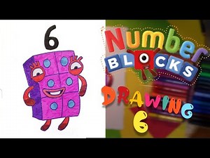 How to Draw Number 6 _ Numberblocks