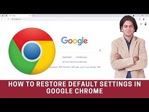 How to restore default settings in google chrome