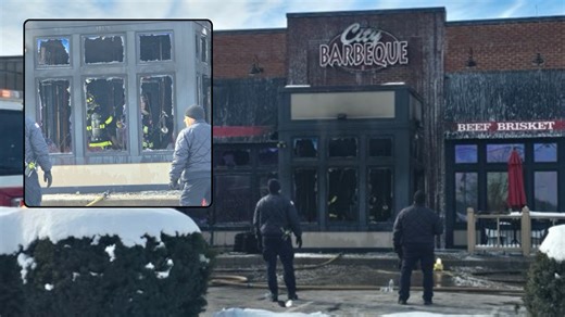 Large fire breaks out at barbecue restaurant in Blue Ash; video shows heavy smoke