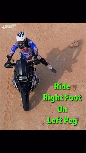 ADVMotoSkillZ on Instagram: "Balance Drill: One-Foot Standing Switch 🏍️ In this exercise, I ride standing with one foot on the footpeg, then switch to the opposite side of the bike and repeat the drill on the other peg. It’s a fun way to challenge and vary your balance skills — but more importantly, it teaches: How to counterbalance the bike How small body movements affect stability Why proper momentum control makes balance easier, not harder This drill builds awareness and control that carries