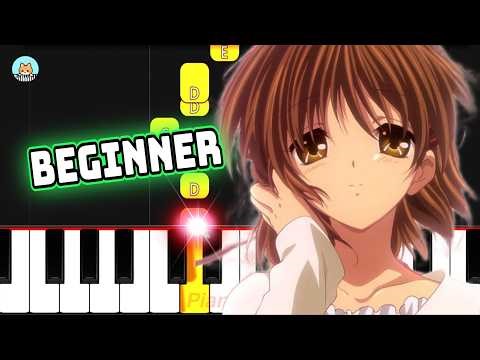 Clannad: After Story OP - "Toki wo Kizamu Uta" - BEGINNER Piano Tutorial & Sheet Music