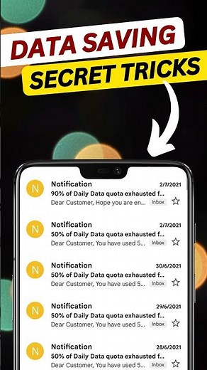 Tricks to Save Mobile Data 🔥 🔥