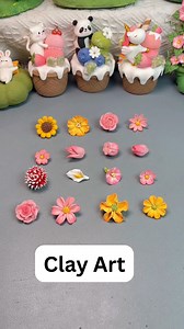 A collection of simple and versatile small flowers is here with clay. . . . #flowers #Versatile #clayart #collection #art | Clay art
