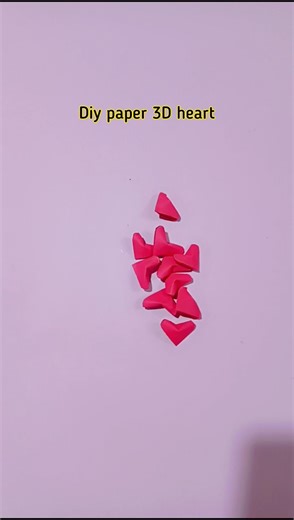 Turning paper into 3d hearts❤