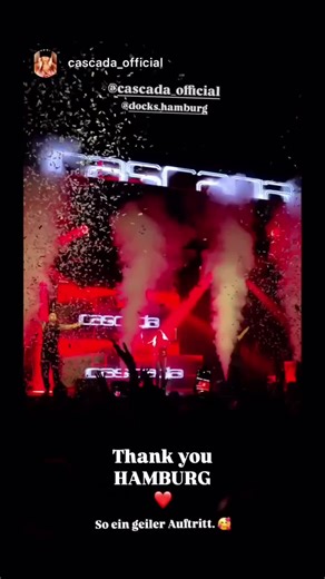 Cascada LIVE ❤️‍🔥❤️‍🔥❤️‍🔥 AMAZING PERFORMANCE FROM OUR QUEEN CASCADA AS ALWAYS AND LOOKED AMAZING TOO Check out the storys on Instagram and Facebook before thay go #DocksHamburg #BraunschweigMEC #cascadaofficial #bluearteventgmbh #cascada @Me-Events @docksprinzenbar @MEC.Braunschweig @cascada_official 16.01.2026 DOCKS Hamburg 17.01.2026 - Millenium Event Center MEC Braunschweig