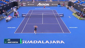 HIGHLIGHTS: Iva Jovic saves match point to reach first WTA SF in Guadalajara over Jiménez Kasintseva