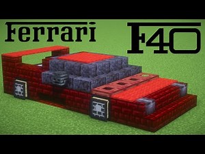 Minecraft | Ferrari F40 Tutorial