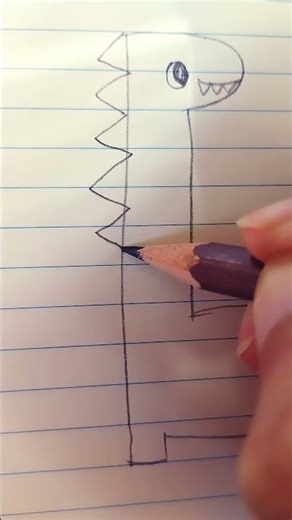 How to draw a dinosaur #drawing4kids #viralvideo #art