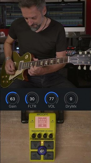 Overdrive and Distortion Sounds with the Zoom MS-200D+ #shorts