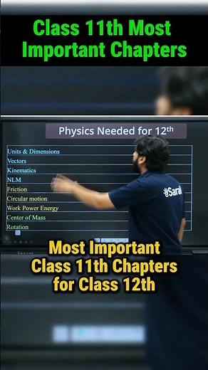 Class 12th में Class 11th के कौनसे Chapters काम आएंगे 🤔 #shorts #esaral #iit #jee #jee2027