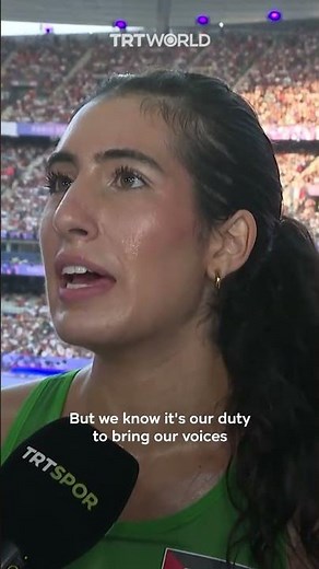 Palestinian Olympic runner Almasri comments on plight of Palestinians