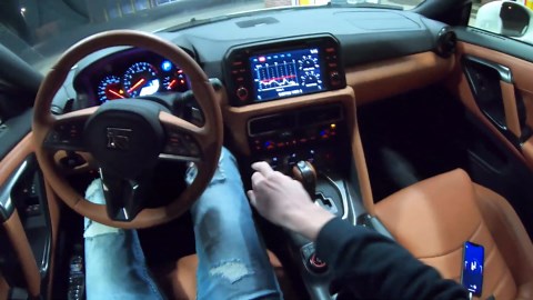 2021 Nissan GT-R POV night drive (3D audio)