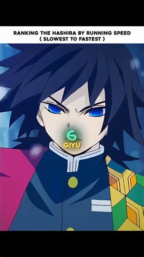 Ranking the Hashira by running speed ❤️‍🩹 #demonslayer #tanjiro #nezuko