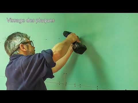 Tutoriel 20 Pose du placo BA13 hydrofuge