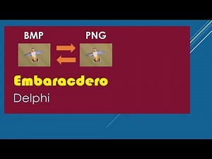Convert Bitmap Image File To PNG Image by Delphi تحويل الصور من صيغة إلى أخرى في الدلفي