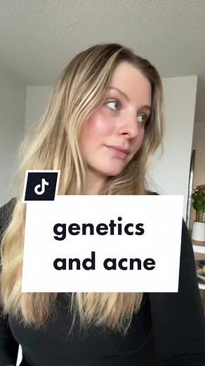your genetics play a role in acne BUT did you know that your genes can express themselves differently depending on diet & lifestyle? #acne #acnetips #nutritionist
