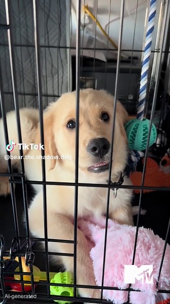 Welcome to my Crib #goldenpuppies #mtvcribs #mtv #puppytiktok #goldenretriever