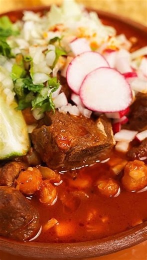 Claudia on Instagram: "Did you know you can make pozole in just minutes!??? Well let me show you how and it’s seriously the BEST! Perfect for a small family 🥰 Ingredients: makes 6-8 servings preferably using a 8qt pressure cooker! 2 lbs pork shoulder;cut into bite size pieces 2 lbs country style pork ribs : cut into bite sizes 12 New Mexico or guajillo chile pods 2 chile ancho Chile árbol (optional) 50-75 oz precooked hominy 1/4 onion 4 garlic cloves 2 bay leaves 1 tbsp chicken bouillon 1 1/2 t