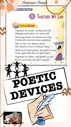 TOGETHER WE CAN - POETIC DEVICES EXPLAINED | GRADE 4 | ENGLISH | SANTOOR | UNIT 1: MY LAND | #NCERT