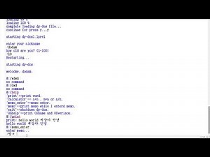 4K Python으로 만든 dos프로그렘