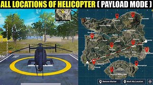 PUBG Payload Mode: Where to find a helicopter on the Erangel map?