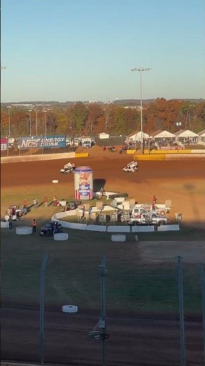 Rico Abreu & Danny sams III Lead the Field to Green Heat Race 2 World of Outlaws Sprint Cars