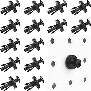 G.CORE Pegboard Peg Hooks Accessories - 40 Set Pegs with Inserts and Screw Fit 1/4 Pegboards Multi-Functional for Hanging and Mounting - Utility Tool Hanger Organizers (Large Size)