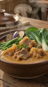 Master rich, creamy Kare-Kare with tender oxtail #pinoyfood 🥜🍲 #KareKare #FilipinoFood #Recipe