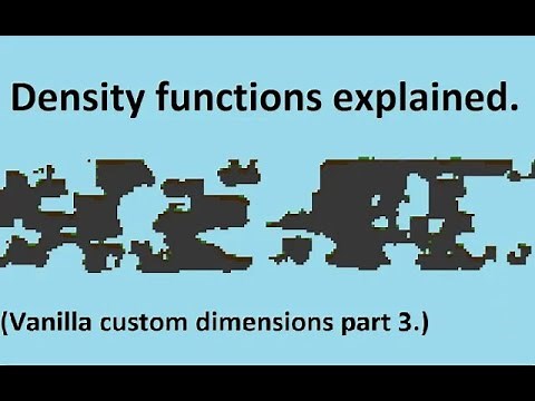 Custom Dimension Data Pack Tutorial 3 - Density Functions (Minecraft Java edition)