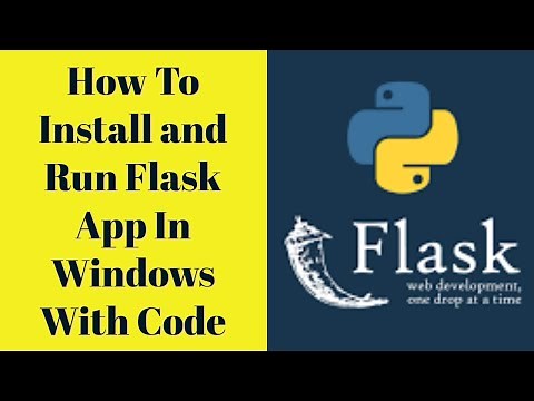 How To Install And Run FLASK App On Windows 10 | How to install flask on windows 10 ‪@RockingSupport‬