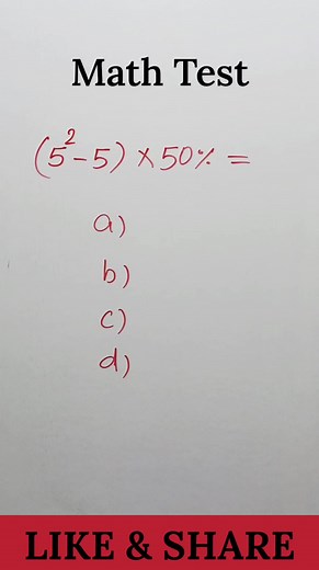 8.2K views · 43 reactions | Math Test  #25 #25th #mathtest #school #smart #math #genius #physics #maths #number #numbers #mathematics #challange #onlinecourses #brainpower #mathteacher #riddles #mathmemes #algebra #calculus #brainteaser #mathematician #physicsmemes #kudeb10 | Deb Kumar Barik | Facebook