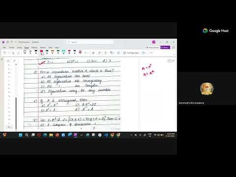 Test Discussion | Linear Algebra | Abstract Algebra | CSIR NET | TNSET | MATHS |Semmozhi IAS Academy