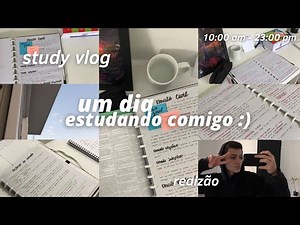 study vlog - um dia estudando comigo ✨