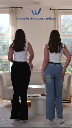 On the left, I’m styling these slim-fit jeans for a chic look, and on the right, these straight-leg jeans are perfect for casual workdays. #wyjeans #jeansoutfit #outfitinspo #outfitinspo #outfitideas