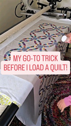 Natalia Bonner on Instagram: "Before a quilt ever hits my machine, there’s a little prep that often happens first 👀 When quilts come to me—whether from a client or fresh out of shipping—they almost always have a few folds or creases. Instead of reaching for the iron every single time, I’ll often grab my Piece N Quilt Misting Spray Bottle and lightly mist with filtered water as I’m loading the quilt. And when I say light, I mean barely there—think steaming, not soaking. That gentle mist helps th