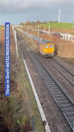 Three in One!!! 🚆🚆🚆66732 “GBRf The First Decade”805003/805006 @ Betley.