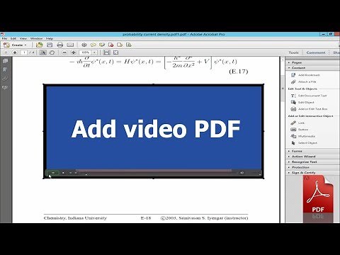 How to Easily share or add a video in a PDF file using Adobe Acrobat Pro
