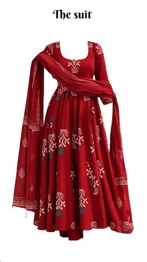 Red Anarkali Magic! ❤️✨ #OOTD #Traditional