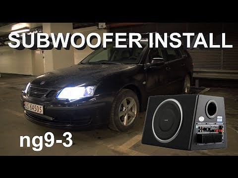 Subwoofer Install SAAB ng9-3 - Active Subwoofer + Line Output Converter