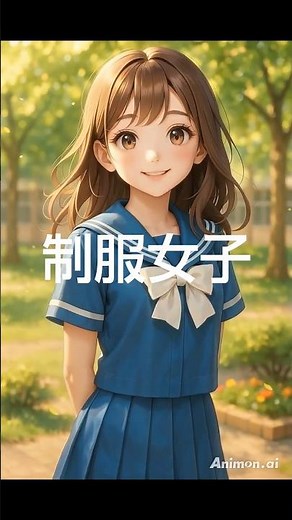 AIで動く制服美少女---アニメ女子制服---