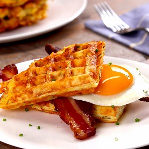 1M views · 22K shares | Egg & Cheese Hash Brown Waffles Get the full...