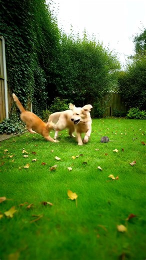 Brave Mouse Watches Epic Cat vs Dog Fight! 🐭⚡